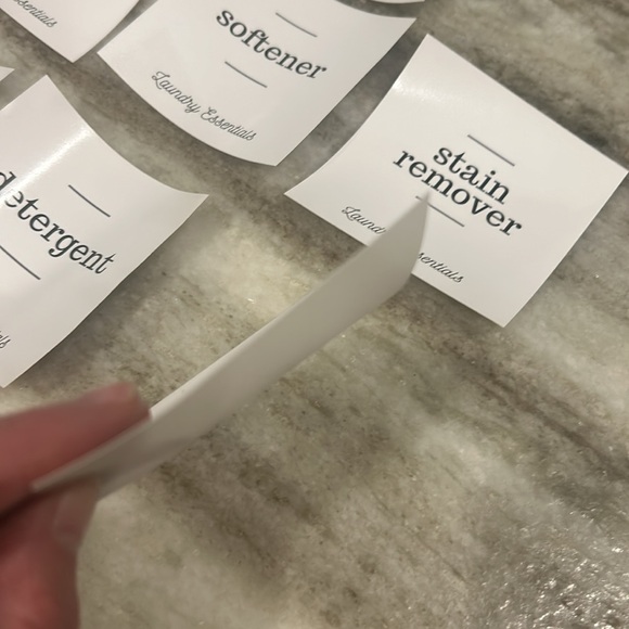 Set/7 Waterproof Laundry Organization Labels - Picture 2 of 2